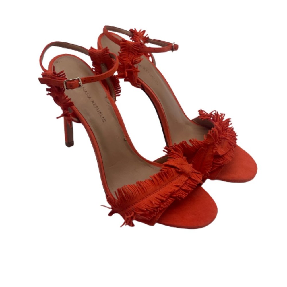 Banana Republic Strappy Heels Stilettos Sandals Orange 8.5 M - Picture 6 of 8